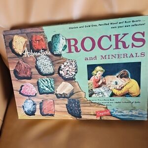 Vintage 1957 Adventure with Rocks and Minerals. Capitol Adventure Kit.